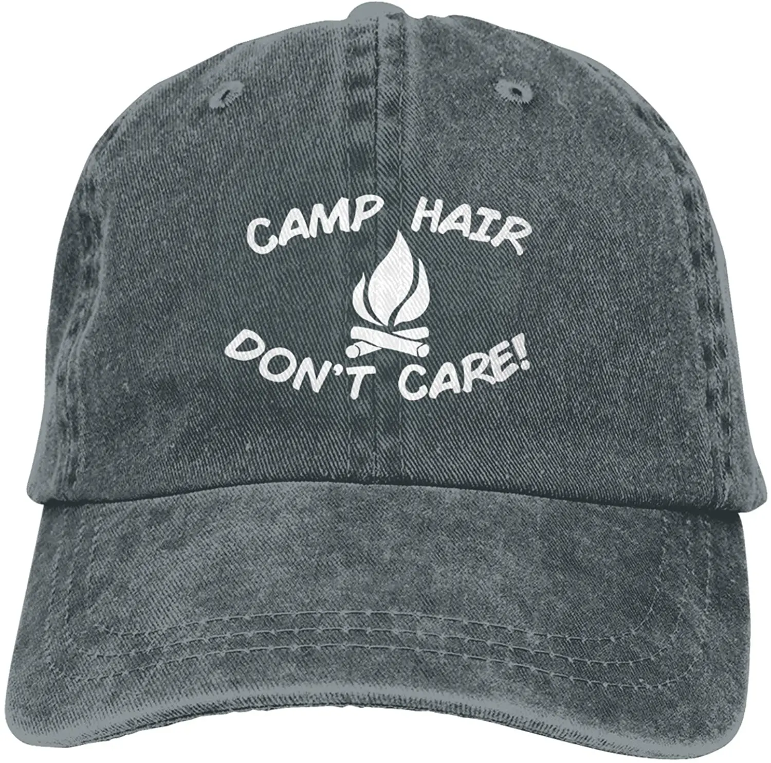 Camping Hair Dont Care Denim Dad Hat Cotton Retro Baseball Cap Jeans Casquette Adjustable Trucker Caps 
Camping Hair Dont Care Denim Dad Hat Cotton Retro Baseball Cap Jeans Casquette Adjustable Trucker Caps