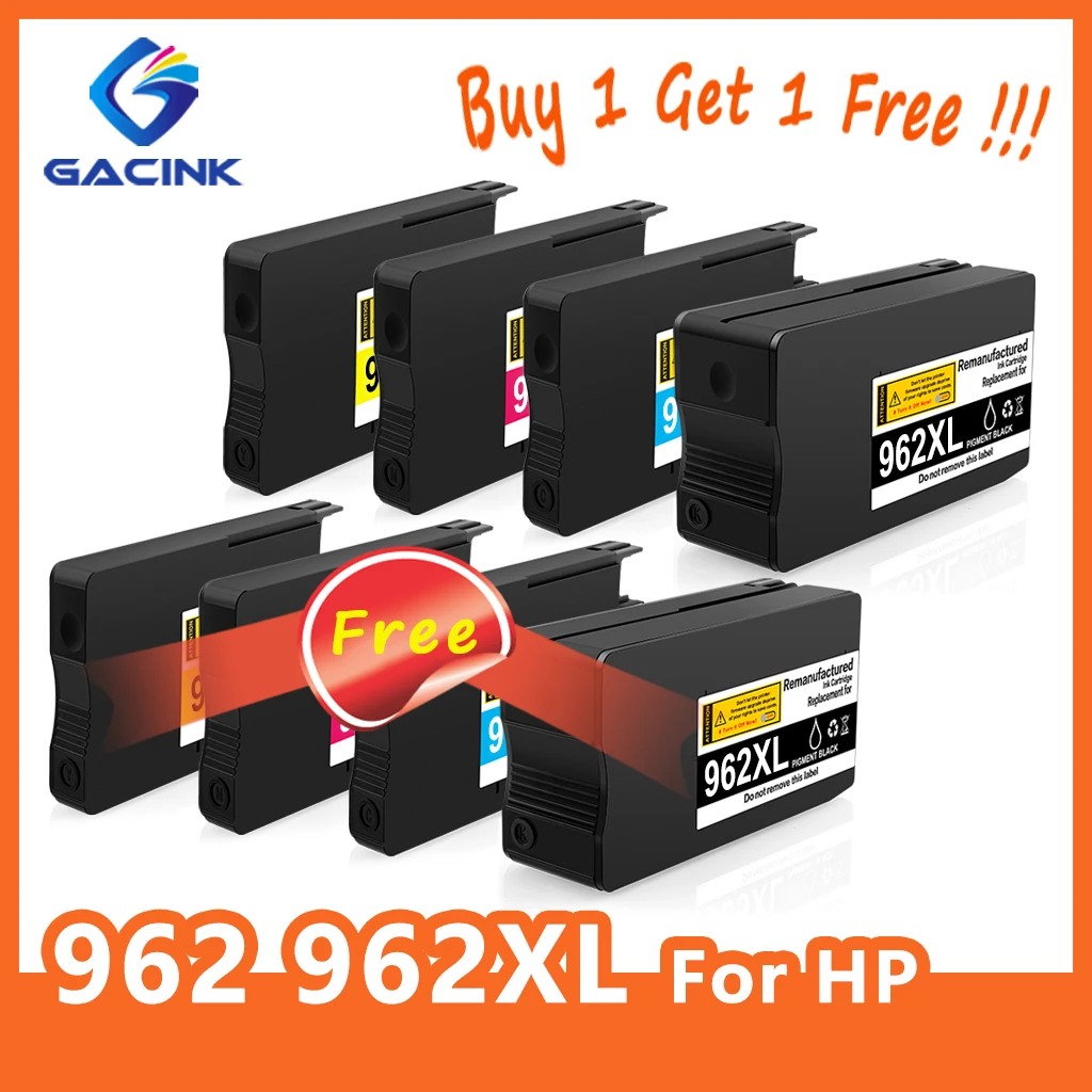 GACINK 962 962XL (Buy 1 get 1 free) Compatible Ink Cartridge For HP 9010 9012 9013 9014 9015 9016 9018 9019 9020 9022 9023 9025
GACINK 962 962XL (Buy 1 get 1 free) Compatible Ink Cartridge For HP 9010 9012 9013 9014 9015 9016 9018 9019 9020 9022 9023 9025