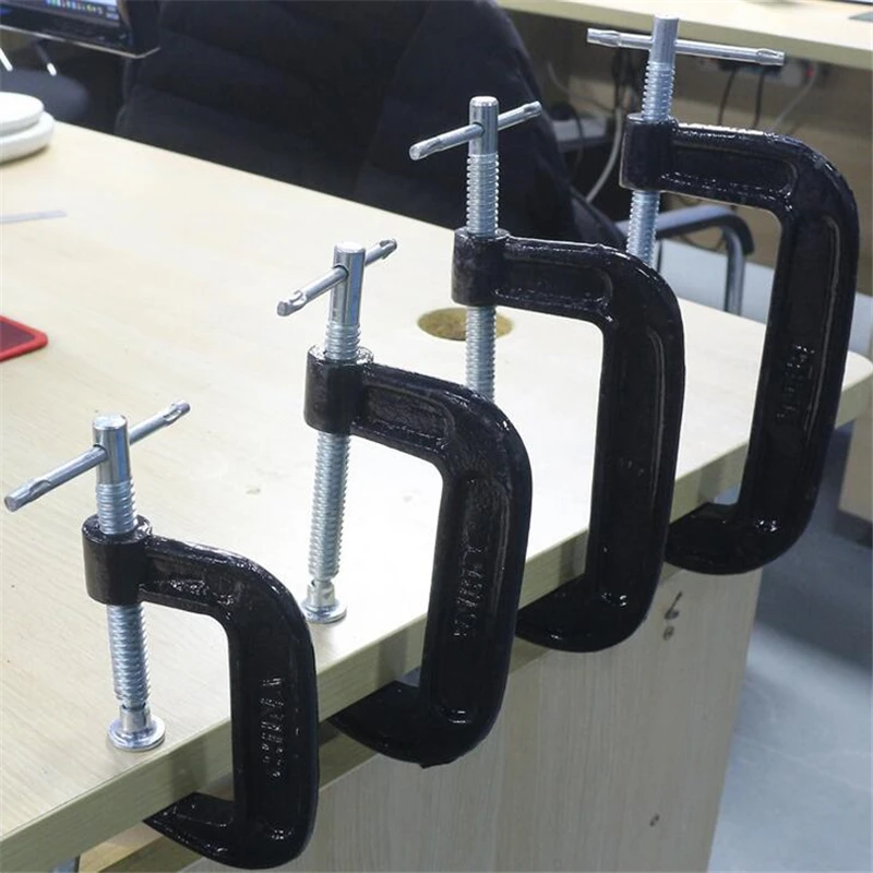 Useful G-shaped Woodworking Clamp Clamping Device Adjustable DIY Carpentry Gadgets Heavy Duty G Clamp Home Tools 
Useful G-shaped Woodworking Clamp Clamping Device Adjustable DIY Carpentry Gadgets Heavy Duty G Clamp Home Tools