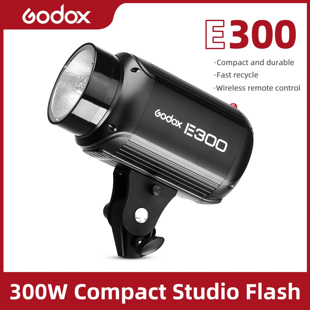 Студийная Стробоскопическая фотовспысветильник Godox E300 300 Вт|Фотовспышки| |