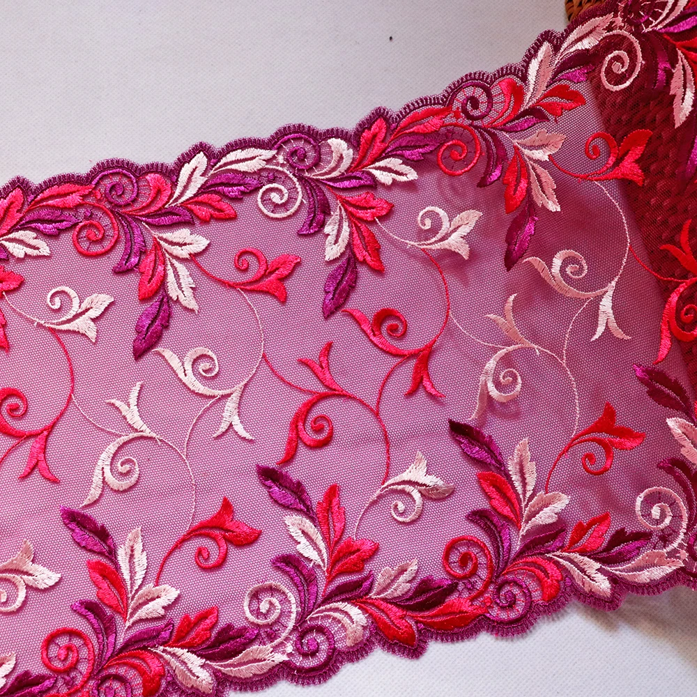 1Meter 21.5CM Wide Double Sides Embroidered Lace Trim Purple Tulle Fabric For Lingerie Underwear Bra Doll's Clothes Dress Decor
1Meter 21.5CM Wide Double Sides Embroidered Lace Trim Purple Tulle Fabric For Lingerie Underwear Bra Doll's Clothes Dress Decor