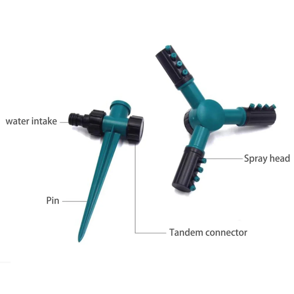 Rotating Lawn Sprinkler 360 Degree 3 Arms Nozzles Watering Grass For Yard Adjustable Design Garden Sprinklers
Rotating Lawn Sprinkler 360 Degree 3 Arms Nozzles Watering Grass For Yard Adjustable Design Garden Sprinklers