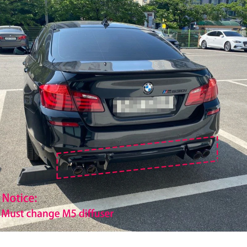Dual Black Exhaust Tip 304 Stainless Steel Exhaust Pipe For BMW F10 Exhaust Tip 520i 523i 525i 528i 530i Changed M5 Bumper
Dual Black Exhaust Tip 304 Stainless Steel Exhaust Pipe For BMW F10 Exhaust Tip 520i 523i 525i 528i 530i Changed M5 Bumper