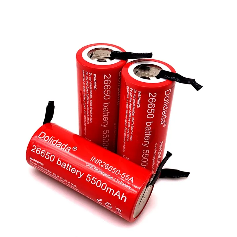 26650 5500mAh Li-ion 3.7v Rechargeable Battery 20A Discharge 3.6V Power batteries +DIY Nickel Sheets
26650 5500mAh Li-ion 3.7v Rechargeable Battery 20A Discharge 3.6V Power batteries +DIY Nickel Sheets