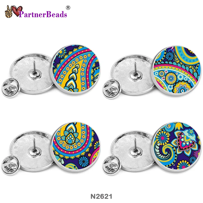 Bohemia pattern Painted Metal Brooch Beautiful Buttons 15mm/18mm/21mm/23mm/25mm/28mm PartnerBeads N2621
Bohemia pattern Painted Metal Brooch Beautiful Buttons 15mm/18mm/21mm/23mm/25mm/28mm PartnerBeads N2621
