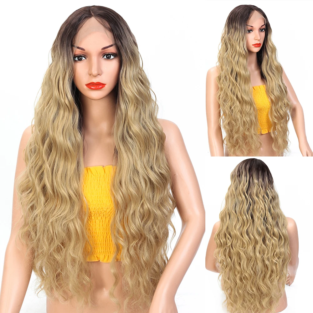 T Part Lace Wig synthetic Ombre Brown Color Natural Wave Long Middle Part FELL ME Hair Wig For Black Women Heat Resistant
T Part Lace Wig synthetic Ombre Brown Color Natural Wave Long Middle Part FELL ME Hair Wig For Black Women Heat Resistant