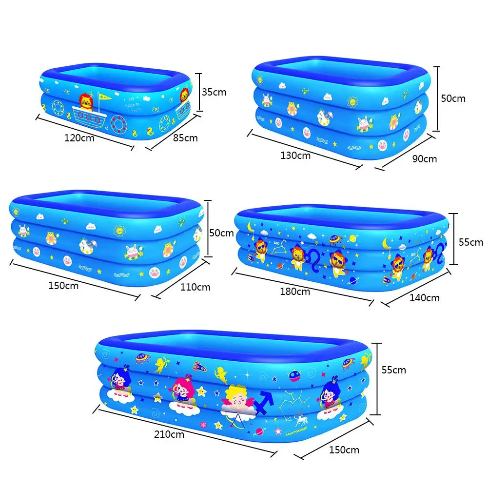 Children Bathing Tub Baby Home Use Paddling Pool Inflatable Square Swimming Pool Kids Inflatable Pool Water Toys 150/180/210cm 
Children Bathing Tub Baby Home Use Paddling Pool Inflatable Square Swimming Pool Kids Inflatable Pool Water Toys 150/180/210cm