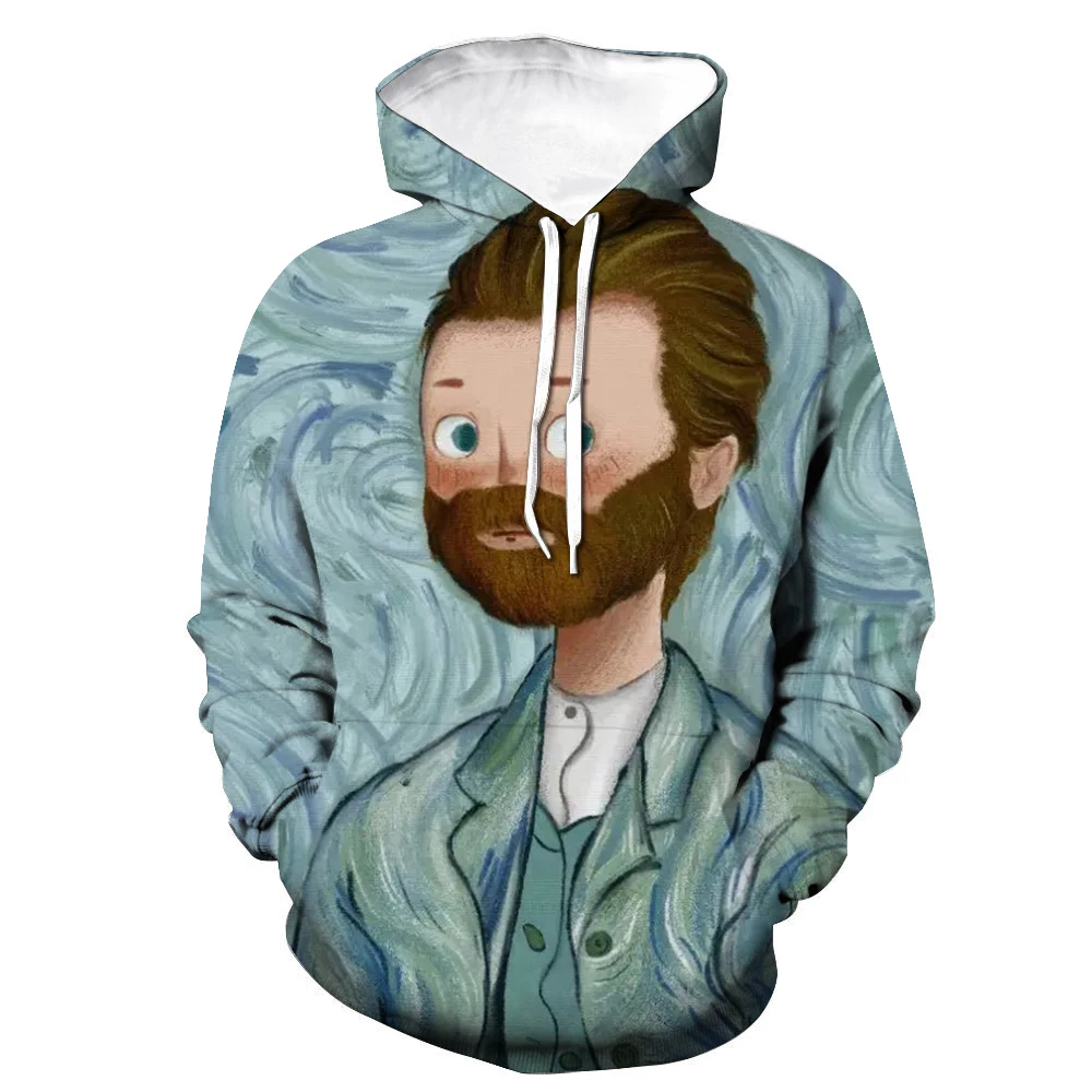 Men's new fashion 3D famous painting printing unisex pullover clothing street comfortable sports casual hoodie
Men's new fashion 3D famous painting printing unisex pullover clothing street comfortable sports casual hoodie