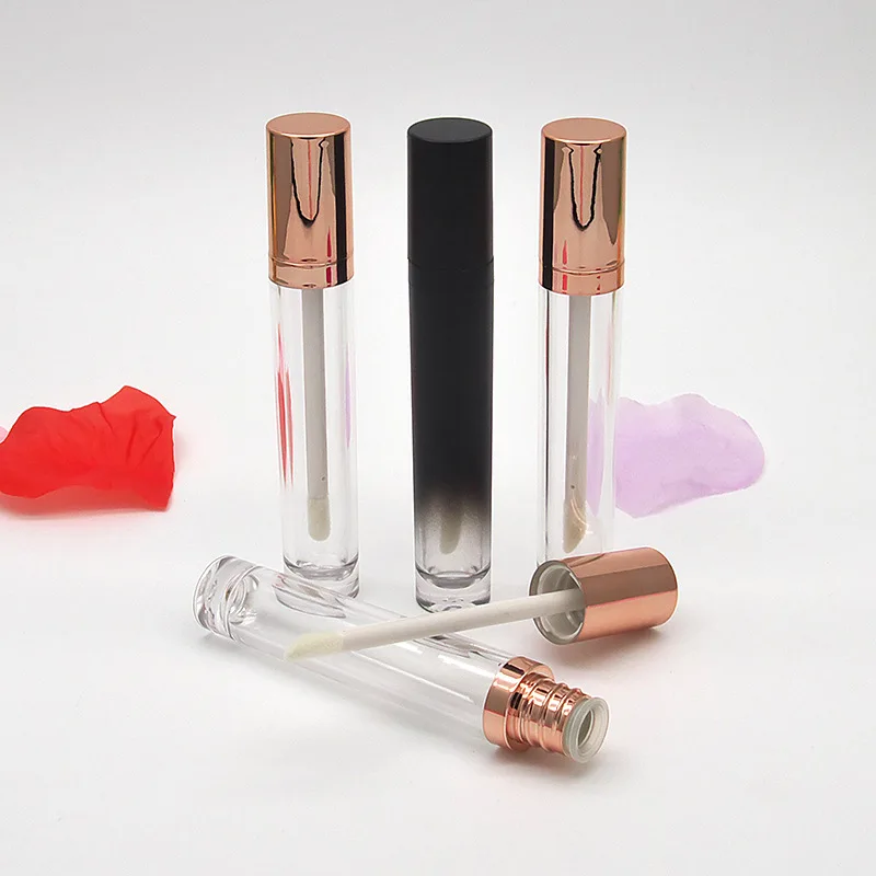 New 5.5ml Black Gradient Color Lip Gloss Tube Gold Cover Transparent Empty Split Bottles Eyeliner Lash Lipbalm Box Containers
New 5.5ml Black Gradient Color Lip Gloss Tube Gold Cover Transparent Empty Split Bottles Eyeliner Lash Lipbalm Box Containers