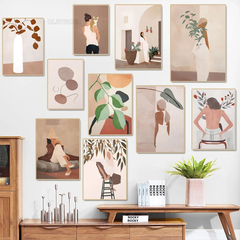 Nordic Style Home Decor Wall Art Abstract Figure Canvas Painting for Living Room Fashion White Girl Home Decoration for Bedroom
Nordic Style Home Decor Wall Art Abstract Figure Canvas Painting for Living Room Fashion White Girl Home Decoration for Bedroom