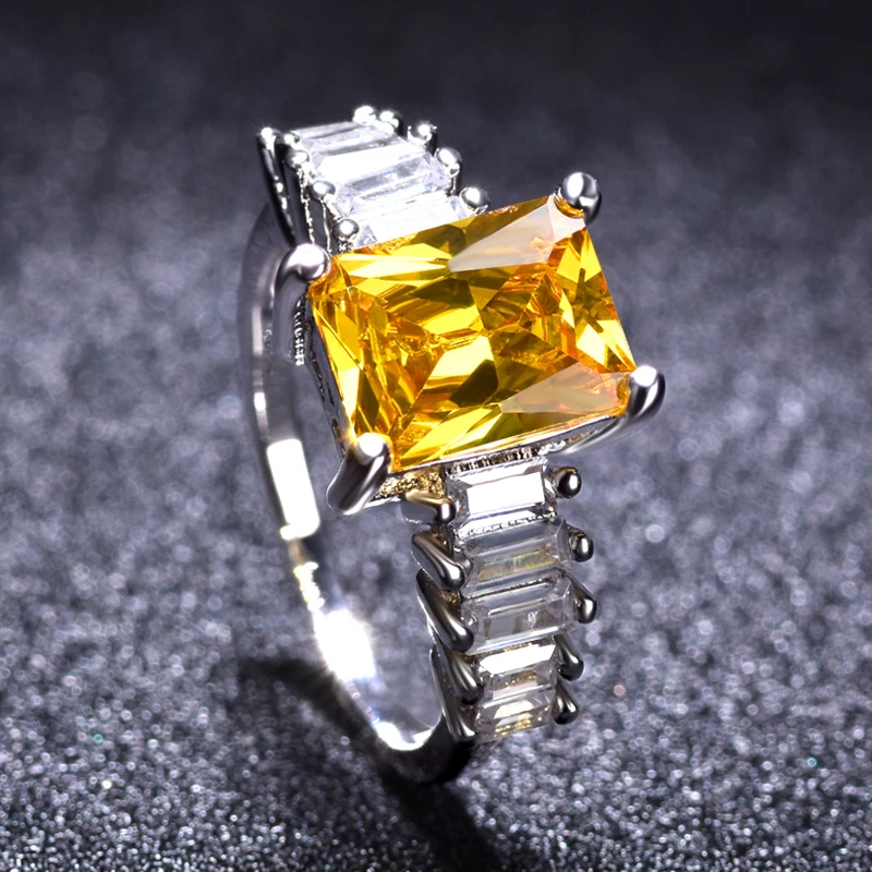 Luxury Yellow CZ Rings for Women Wedding Rings Women Fashion 2021 Trendy Jewelry Us Size 7 for Gift
Luxury Yellow CZ Rings for Women Wedding Rings Women Fashion 2021 Trendy Jewelry Us Size 7 for Gift