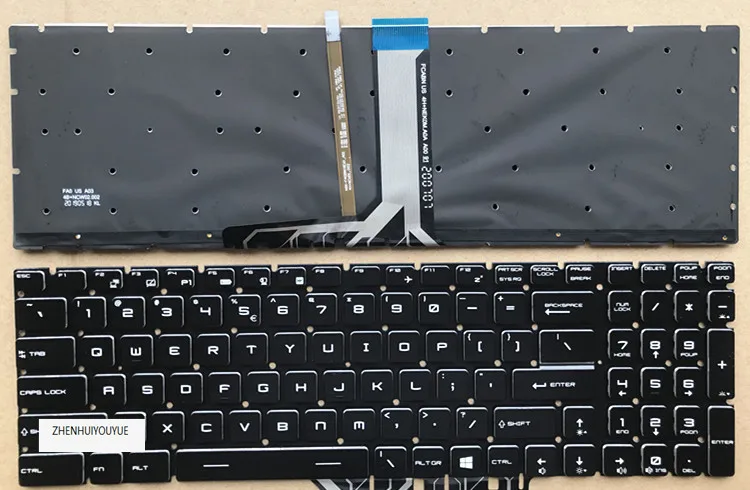 new for MIS GE75 GP75 MS-17E7 GF75 MS-17F4 keyboard US Colorful backlight 
new for MIS GE75 GP75 MS-17E7 GF75 MS-17F4 keyboard US Colorful backlight