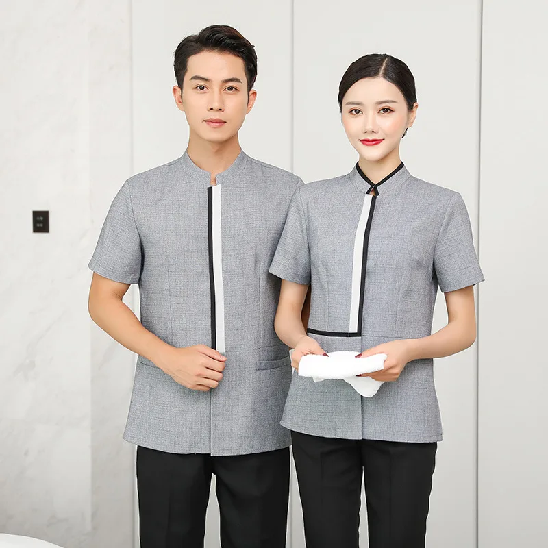 Cleaning Work Women Short-sleeved Hotel Room Attendant Property Hotel Restaurant Cleaning Cleaning Service Uniform
Cleaning Work Women Short-sleeved Hotel Room Attendant Property Hotel Restaurant Cleaning Cleaning Service Uniform
