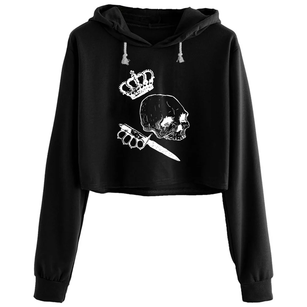 Женский укороченный пуловер в стиле Харадзюку, с рисунком черепа, в стиле Хэллоуин
Женский укороченный пуловер в стиле Харадзюку, с рисунком черепа, в стиле Хэллоуин