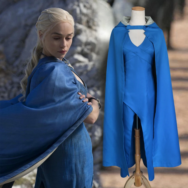 Костюм для косплея из игры престолов Daenerys Таргариен Эмилия Кларк Женский костюм