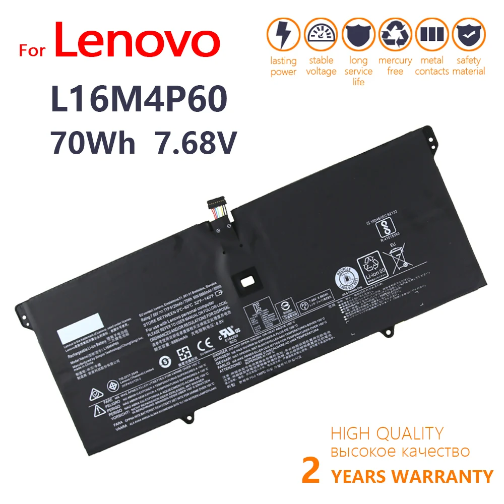 Genuine 7.68V 70Wh L16M4P60 L16C4P61 5B10N01565 Laptop Battery For Lenovo YOGA 920 YOGA 6 Pro-13IKB Yoga 920-13IKB 80Y7002XGE
Genuine 7.68V 70Wh L16M4P60 L16C4P61 5B10N01565 Laptop Battery For Lenovo YOGA 920 YOGA 6 Pro-13IKB Yoga 920-13IKB 80Y7002XGE