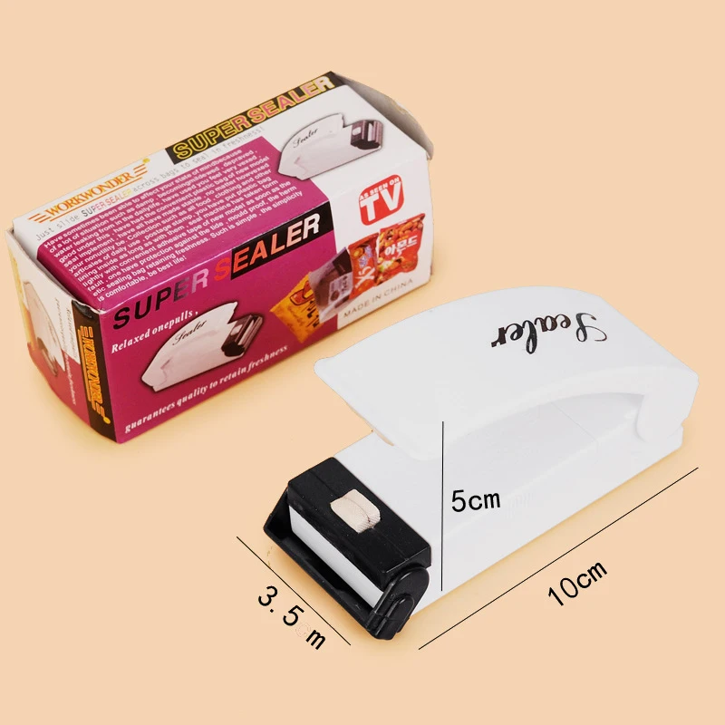 Mini Sealing Machine Hand Press Food Sealer Plastic Bag Heat Sealer With Magnetic Base Instant Handy Sealing 
Mini Sealing Machine Hand Press Food Sealer Plastic Bag Heat Sealer With Magnetic Base Instant Handy Sealing