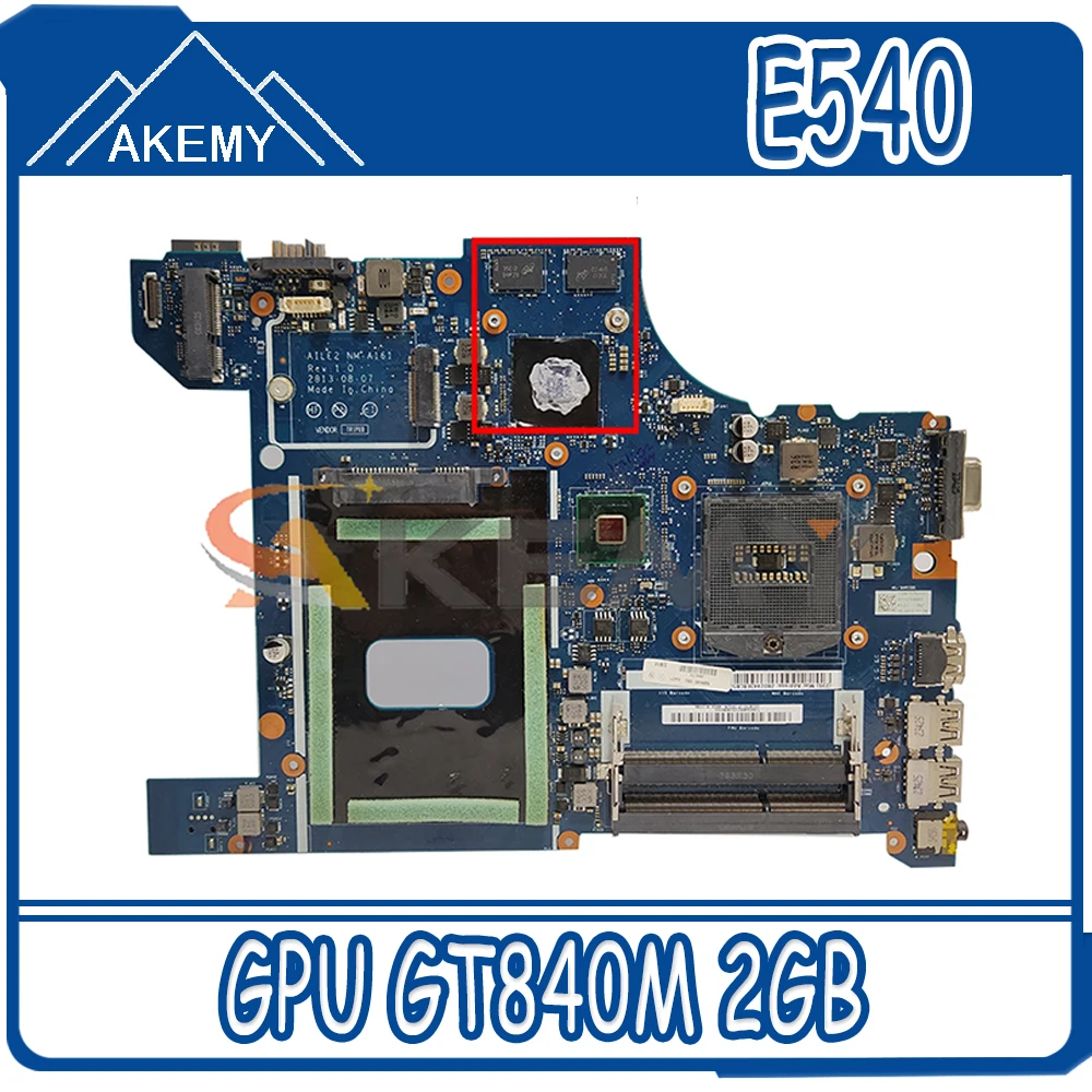 Akemy brand New AILE2 NM-A161 04X4786 04X5927 04X5928 For Lenovo ThinkPad E540 Laptop Motherboard GPU GT840M 2GB DDR3
Akemy brand New AILE2 NM-A161 04X4786 04X5927 04X5928 For Lenovo ThinkPad E540 Laptop Motherboard GPU GT840M 2GB DDR3