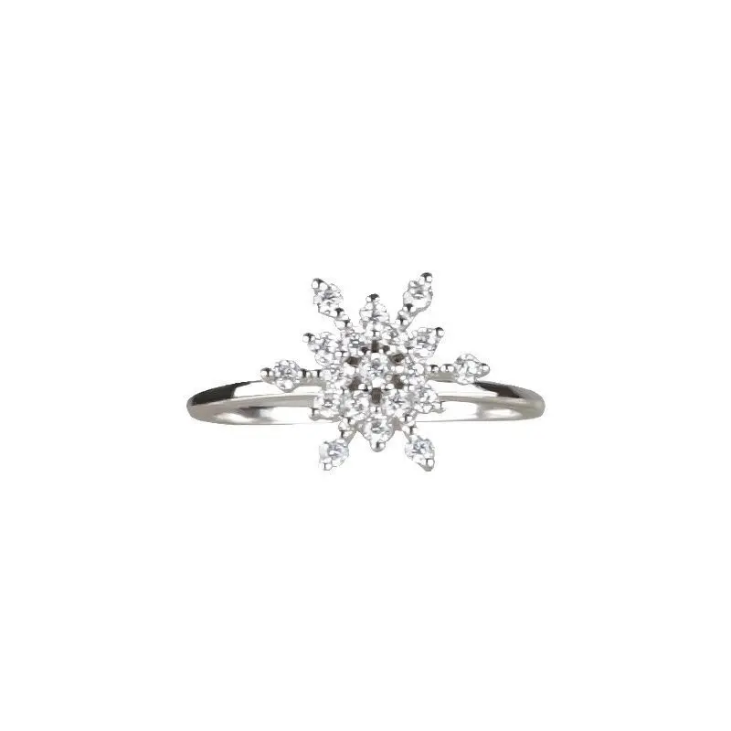 Novel Rotatable Personality 2 Layer Full White Diamond Open Ring Fashion Hollow Snowflake Ring Jewelry Accessories 925 Sliver
Novel Rotatable Personality 2 Layer Full White Diamond Open Ring Fashion Hollow Snowflake Ring Jewelry Accessories 925 Sliver