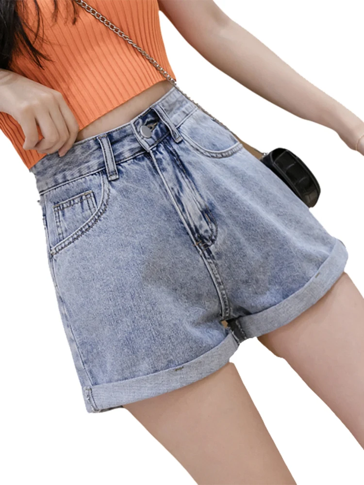 Ningsha 2020 Summer New Korean Style All-Matching Slimming Flanging Denim Shorts Women's Loose Casual A- line Hot Pants Fashion
Ningsha 2020 Summer New Korean Style All-Matching Slimming Flanging Denim Shorts Women's Loose Casual A- line Hot Pants Fashion