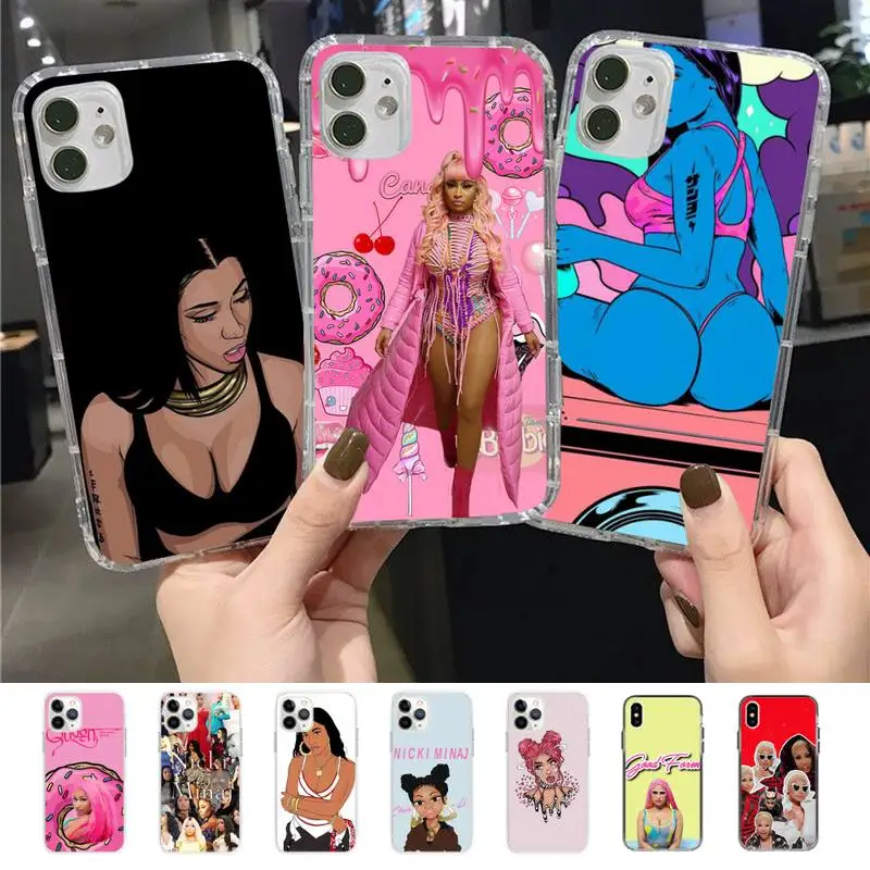Hip Hop Nicki Minaj Phone Case For iPhone X XS MAX 6 6s 7 7plus 8 8Plus 5S SE 2020 XR 11 11pro max DIY Clear capa
Hip Hop Nicki Minaj Phone Case For iPhone X XS MAX 6 6s 7 7plus 8 8Plus 5S SE 2020 XR 11 11pro max DIY Clear capa