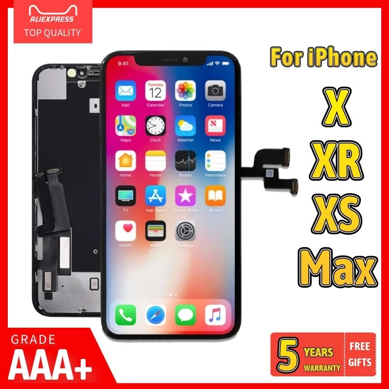 

Grade AAA LCD Screen For iPhone X XR XS Max 11 Pro OLED Display Replacement Touch Digitizer Assembly TFT Incell Pantalla Tools