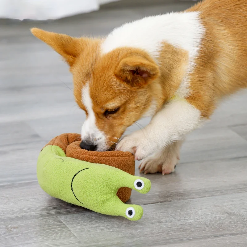 Plush Snail Dog Chew Toys Soft Bite Resistant Interactive Slow Food Puppy Dog Feeder Toys For Pet Dogs Cat Training Toys Product
Plush Snail Dog Chew Toys Soft Bite Resistant Interactive Slow Food Puppy Dog Feeder Toys For Pet Dogs Cat Training Toys Product