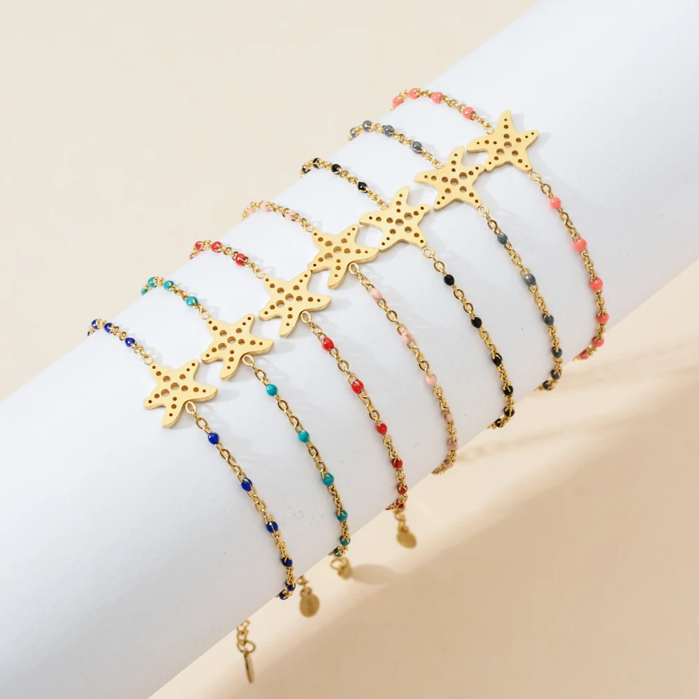 ZMZY Trendy Starfish Charm Bracelets For Women Chain Bracelet Women Party Jewelry Dropship Femme Bijoux
ZMZY Trendy Starfish Charm Bracelets For Women Chain Bracelet Women Party Jewelry Dropship Femme Bijoux