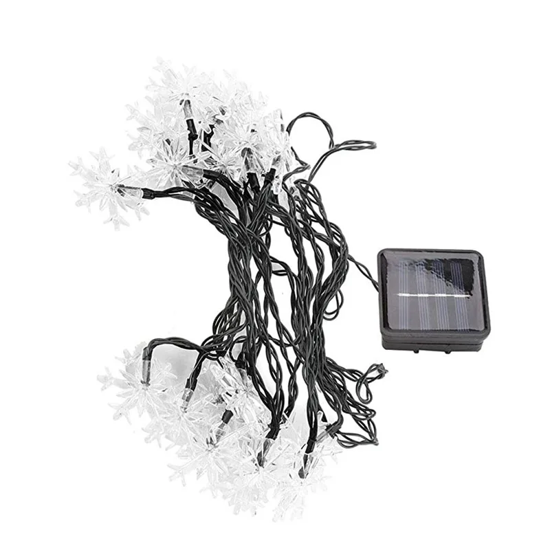 Светодиодная гирлянда на солнечной батарее в виде снежинки, маленькие праздничные украшения для сада, подвесные светильники для деревьев, s
Светодиодная гирлянда на солнечной батарее в виде снежинки, маленькие праздничные украшения для сада, подвесные светильники для деревьев, s