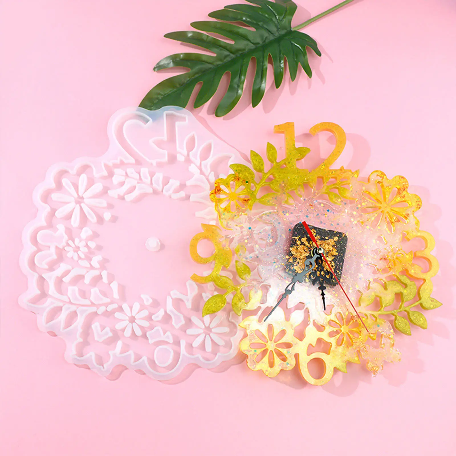 Watch Shaped DIY Home Decoration Handmade Craft Silicone Mold Clock Resin Mould Casting Mold Crystal Glue Molds
Watch Shaped DIY Home Decoration Handmade Craft Silicone Mold Clock Resin Mould Casting Mold Crystal Glue Molds
