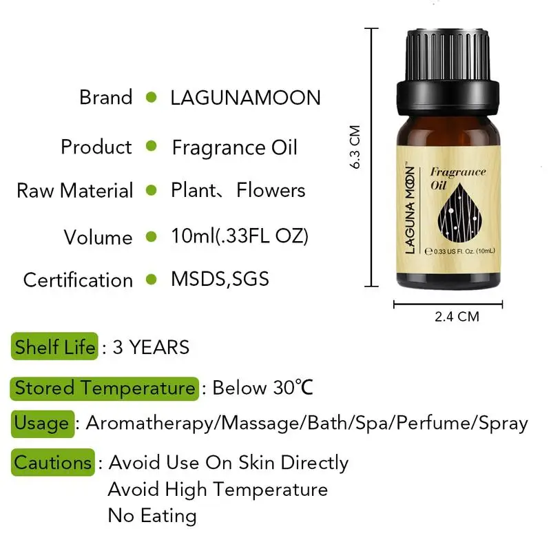 Lagunamoon Rosemary Fragrance Oil 10ml Oil Flower Fruit Passion Fruit Orange Blossom For Candle Bath Bombs Perfume Air Fresh
Lagunamoon Rosemary Fragrance Oil 10ml Oil Flower Fruit Passion Fruit Orange Blossom For Candle Bath Bombs Perfume Air Fresh