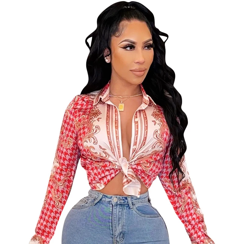 2021 Autumn Fashion Print Shirt Long Sleeve Lapel Bow Knot Casual Shirt Female Blouses Women Office Lady Work Party Wear Clothes
2021 Autumn Fashion Print Shirt Long Sleeve Lapel Bow Knot Casual Shirt Female Blouses Women Office Lady Work Party Wear Clothes