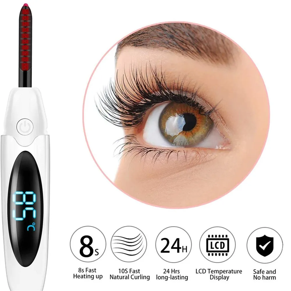 Usb Charge Eye Lash Curler Electric Heated Eyelash Curler Makeup Kit Long Lasting Natural Eyelashes Dryer Curler Beauty Tools
Usb Charge Eye Lash Curler Electric Heated Eyelash Curler Makeup Kit Long Lasting Natural Eyelashes Dryer Curler Beauty Tools