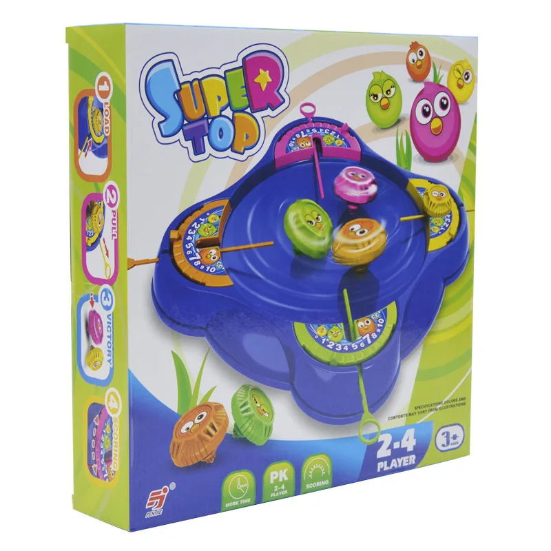Hot sale Board game Spinning top four person puzzle game children's toy scoreable competition Gyroscope collision game luxury
Hot sale Board game Spinning top four person puzzle game children's toy scoreable competition Gyroscope collision game luxury