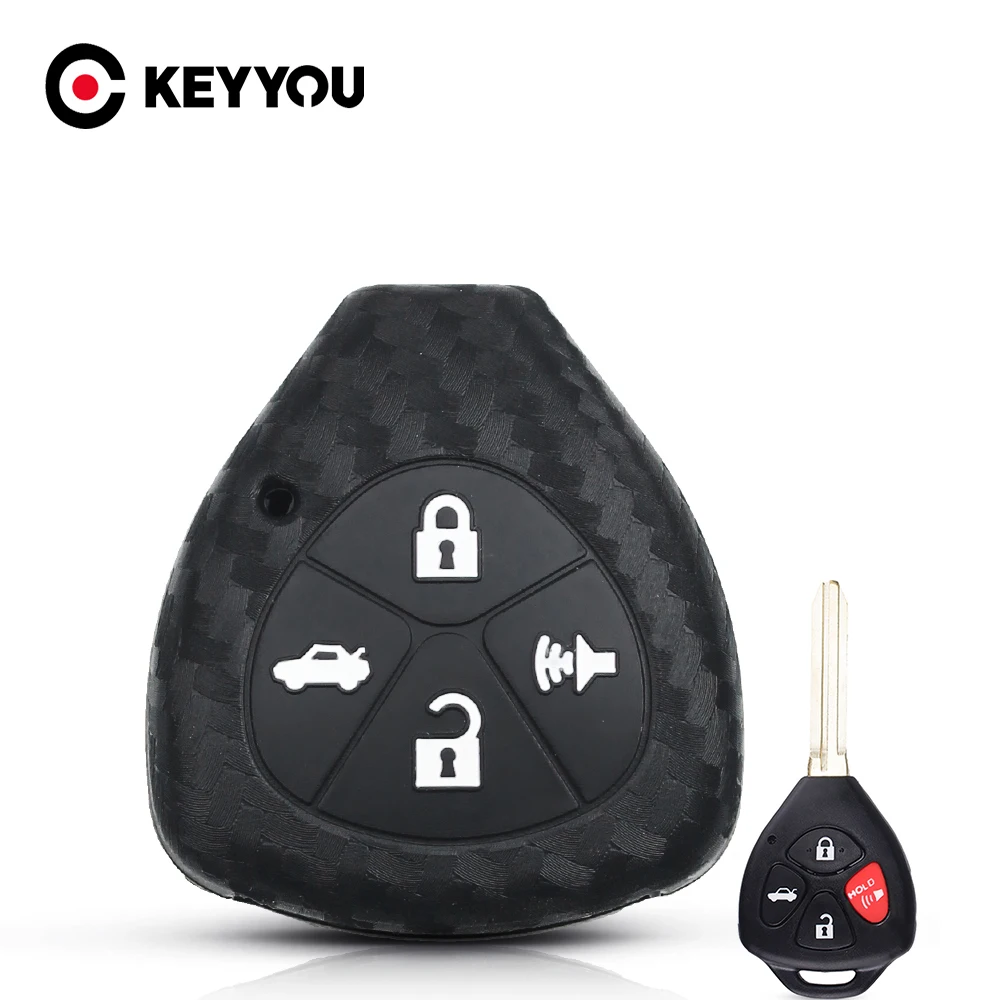 KEYYOU, кольца для ключей из углеродного волокна для Toyota Yaris Tarago Camry Corolla RAV4 Crown Avalon Venza, 4 кнопки
KEYYOU, кольца для ключей из углеродного волокна для Toyota Yaris Tarago Camry Corolla RAV4 Crown Avalon Venza, 4 кнопки