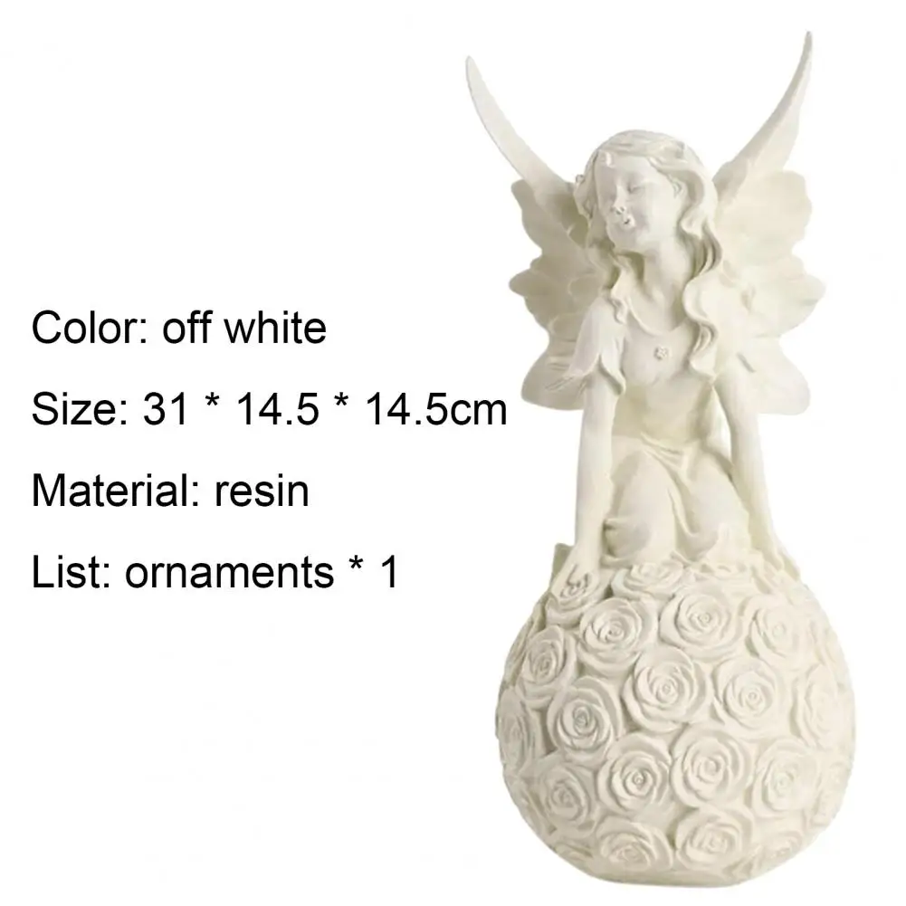 Angel Statue Beautiful with Rose Ball Resin Fairy Wing Beautiful Balcony Craft Figurine for Garden Fairy Statue
Angel Statue Beautiful with Rose Ball Resin Fairy Wing Beautiful Balcony Craft Figurine for Garden Fairy Statue