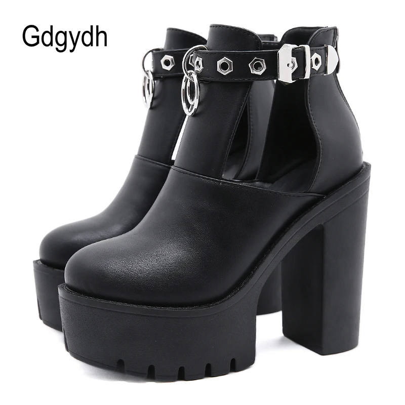 Gdgydh Metal Rivet Mary Jane Shoes Platform T Strap Pumps Women Black Leather Buckle Gothic Aesthetic High Heels Shoes For Girls
Gdgydh Metal Rivet Mary Jane Shoes Platform T Strap Pumps Women Black Leather Buckle Gothic Aesthetic High Heels Shoes For Girls