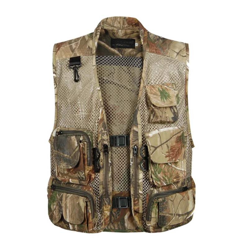 New summer men casual vest camouflage Waistcoat outdoor photography fishing multi-pocket dad wear mesh Sleeveless Jacket
New summer men casual vest camouflage Waistcoat outdoor photography fishing multi-pocket dad wear mesh Sleeveless Jacket