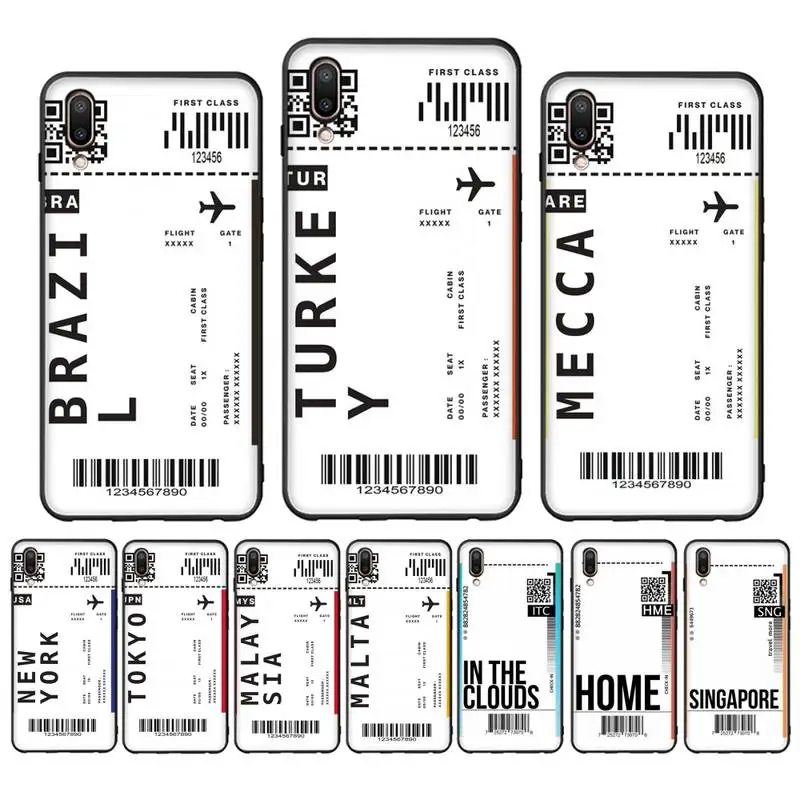 Cute FIRST CLASS PLANE TICKET Phone Case For Oppo Reno Realme C3 6Pro Cover For vivo Y91C Y17 Y19 Funda Capa
Cute FIRST CLASS PLANE TICKET Phone Case For Oppo Reno Realme C3 6Pro Cover For vivo Y91C Y17 Y19 Funda Capa