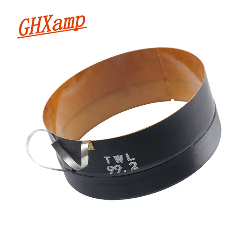 

GHXAMP 1PCS 99.2MM imported glass fiber skeleton woofer voice coil speaker pure aluminum flat wire 100 core 1PCS