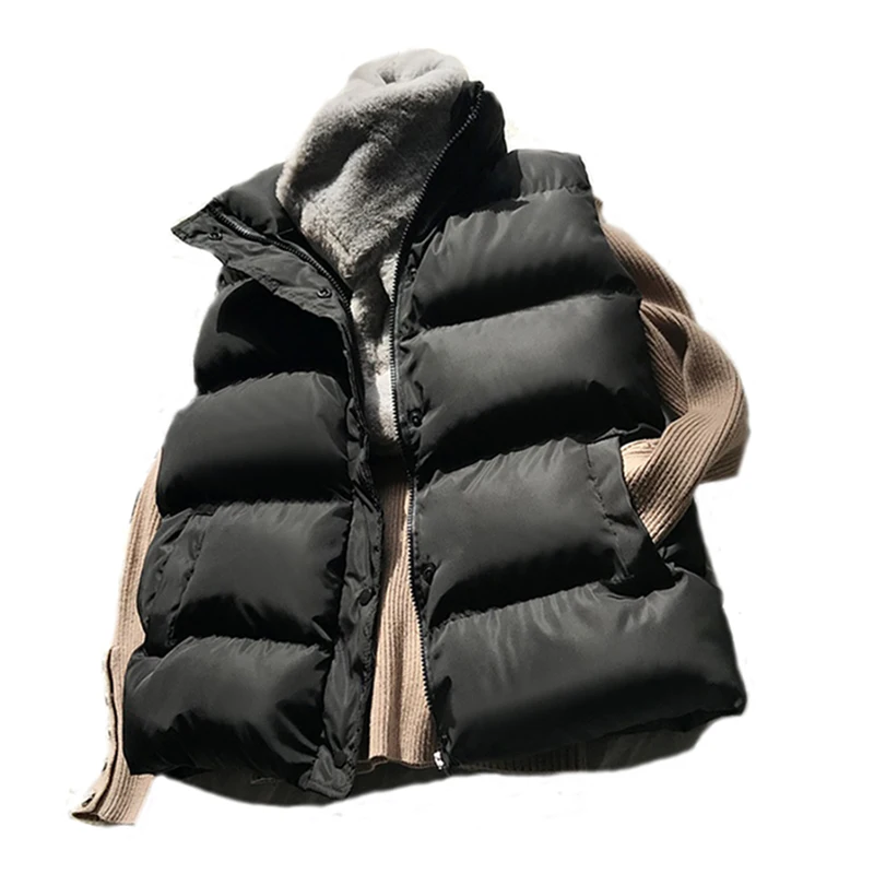 NEW 2021 Winter Cotton Down Vest Women Loose Waistcoat Bodywarm Jacket Cotton Padded Jacket Sleeveless Female Winter Waistcoat
NEW 2021 Winter Cotton Down Vest Women Loose Waistcoat Bodywarm Jacket Cotton Padded Jacket Sleeveless Female Winter Waistcoat