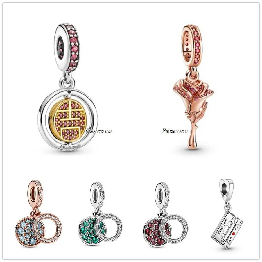 Authentic 925 Sterling Silver Rose Flower Dangle Charm Beads Fit Women Pandora Bracelet & Necklace Jewelry
Authentic 925 Sterling Silver Rose Flower Dangle Charm Beads Fit Women Pandora Bracelet & Necklace Jewelry
