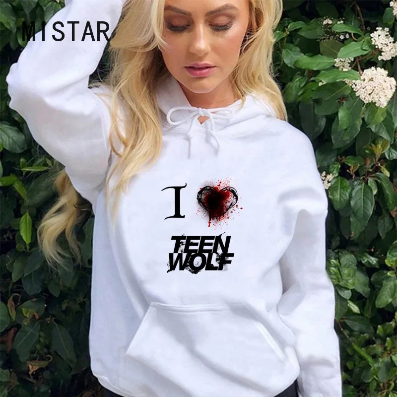 Women Hoodie Long Sleeved I love teen wolf Women Hoodies Sweatshirt Oversized Fashion Tops Autumn Female Clothing Drop ship
Women Hoodie Long Sleeved I love teen wolf Women Hoodies Sweatshirt Oversized Fashion Tops Autumn Female Clothing Drop ship