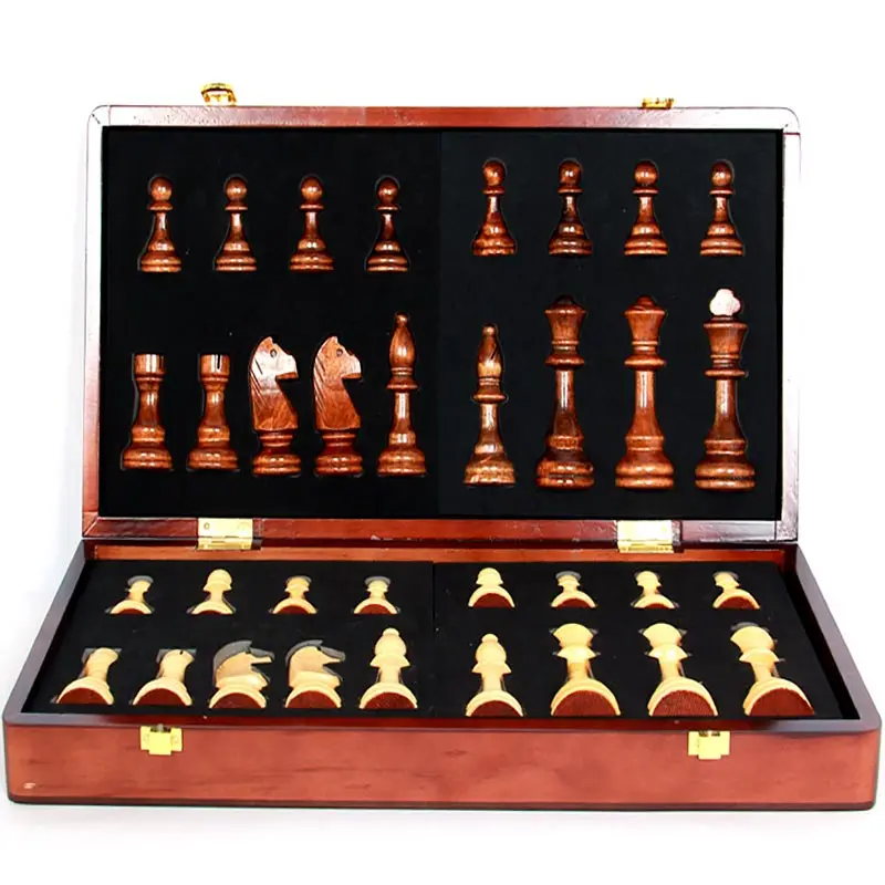 2021 New Traditional Folding Wooden Chess Set High Quality Chessboard Classic Chess Board For Family Gamesource Game
2021 New Traditional Folding Wooden Chess Set High Quality Chessboard Classic Chess Board For Family Gamesource Game