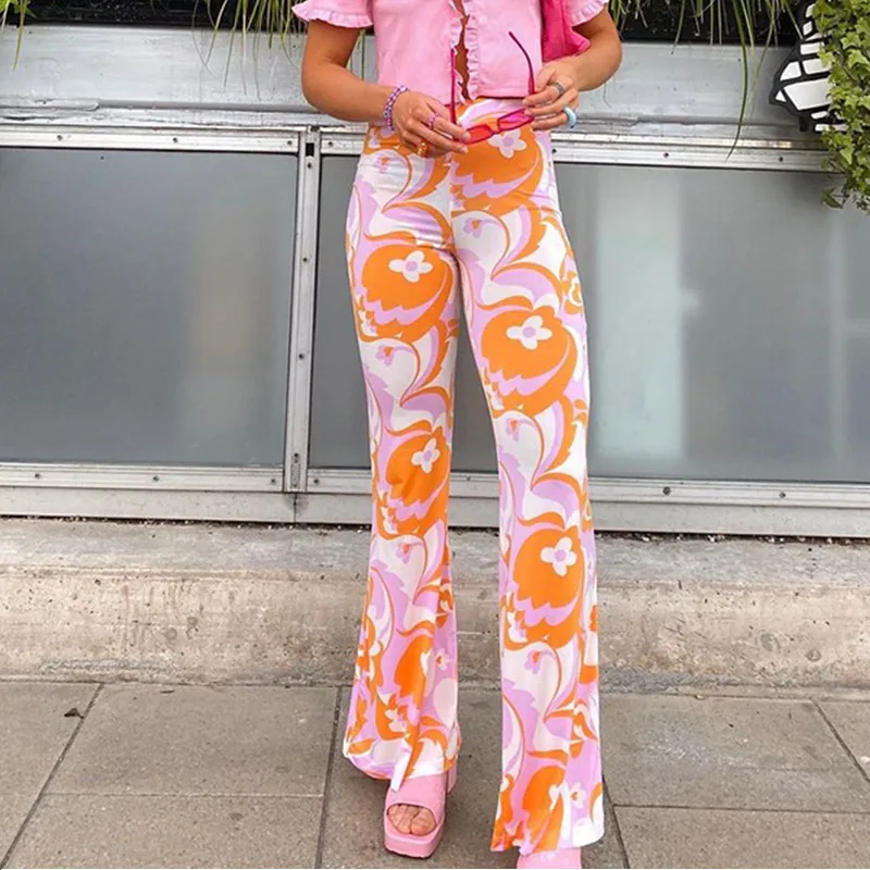 Модные женские брюки с высокой талией и цветочным принтом в богемном стиле Y2K, широкие мешковатые брюки, уличная одежда, женские модные обле... 
Модные женские брюки с высокой талией и цветочным принтом в богемном стиле Y2K, широкие мешковатые брюки, уличная одежда, женские модные обле...