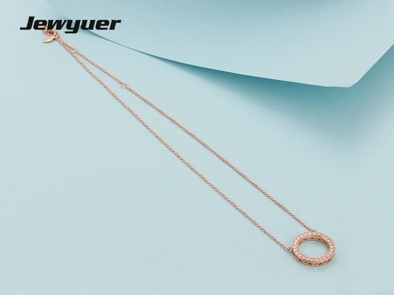 Hearts of pendants with Rose gold Necklaces for Women 925 Sterling Silver link chain Necklace Women Fine Jewelry Jewyuer NC026
Hearts of pendants with Rose gold Necklaces for Women 925 Sterling Silver link chain Necklace Women Fine Jewelry Jewyuer NC026