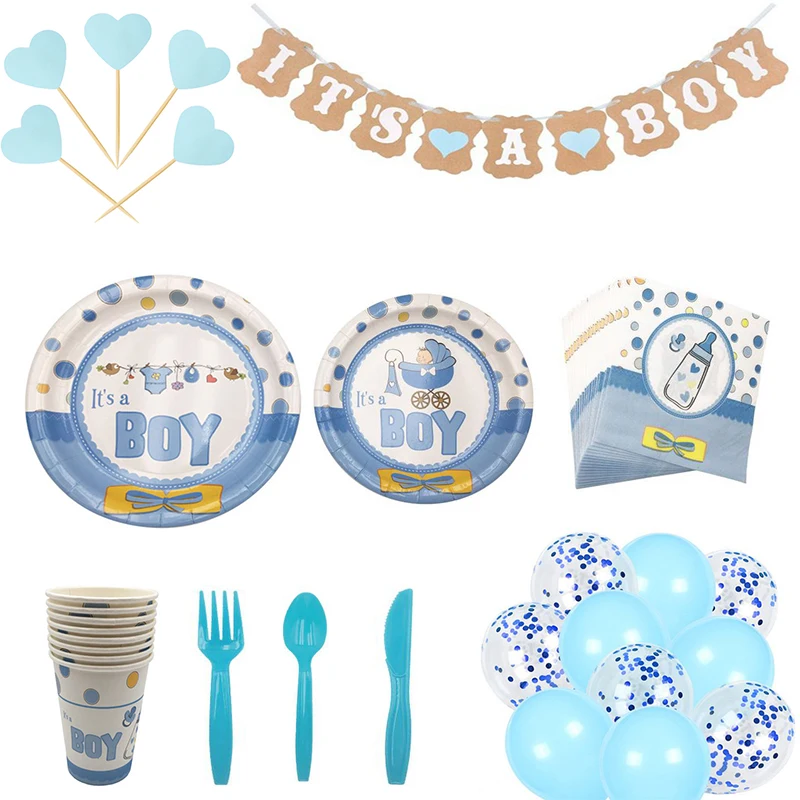 Baby Shower Blue Party Set Plates Cups Tablecloth Disposable Party Tableware Baby Boy Birthday Party Supplies Decorative
Baby Shower Blue Party Set Plates Cups Tablecloth Disposable Party Tableware Baby Boy Birthday Party Supplies Decorative