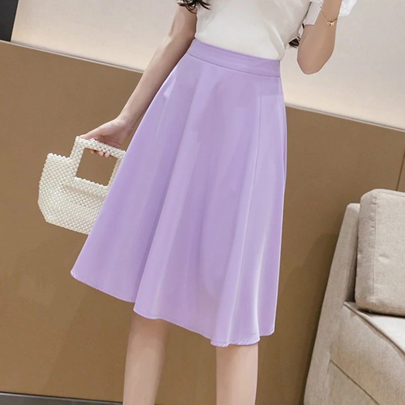 2022 New Summer Harajuku Short Skirts Women Casual Loose Solid Midi Skirt A-Line Girl Skirt High Waist Kawaii Purple Skirt Mujer
2022 New Summer Harajuku Short Skirts Women Casual Loose Solid Midi Skirt A-Line Girl Skirt High Waist Kawaii Purple Skirt Mujer