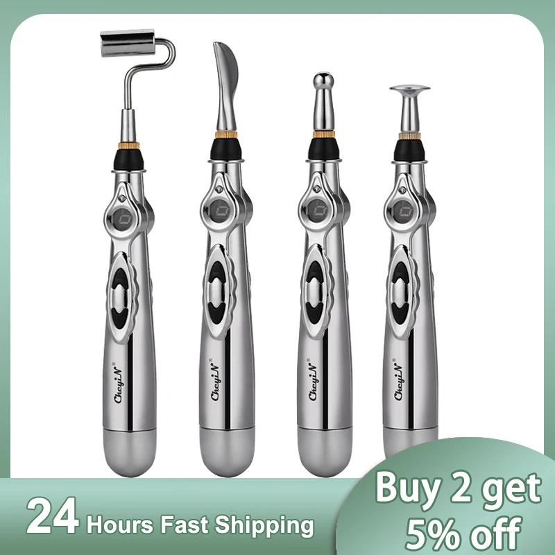 Electric Therapy Pulse Acupuncture Massager Merdian Energy Pen Pain Relief 9 Adjustable Gears Scraping Roller Massage Heads
Electric Therapy Pulse Acupuncture Massager Merdian Energy Pen Pain Relief 9 Adjustable Gears Scraping Roller Massage Heads