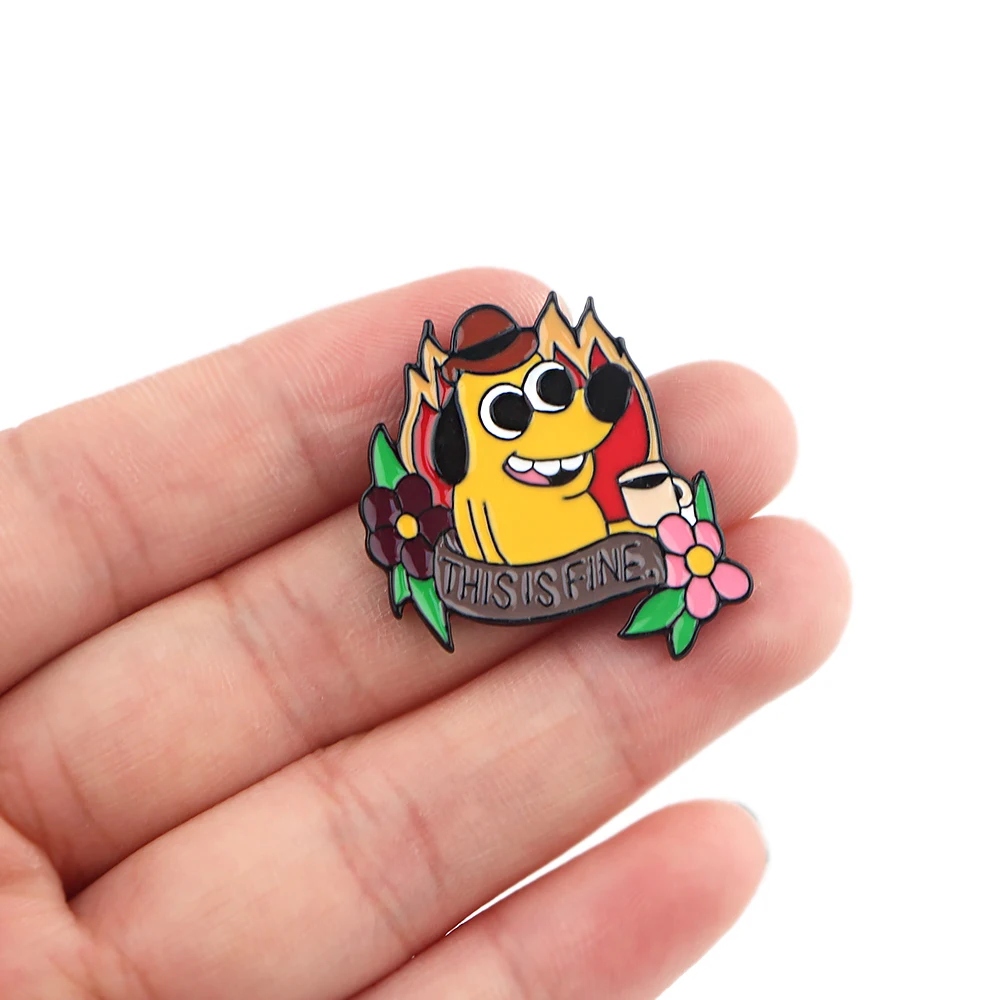 DZ43 This is Fine Dog Anime Figures Metal Enamel Pins Badge Brooch Backpack Bag Collar Lapel Jewelry
DZ43 This is Fine Dog Anime Figures Metal Enamel Pins Badge Brooch Backpack Bag Collar Lapel Jewelry